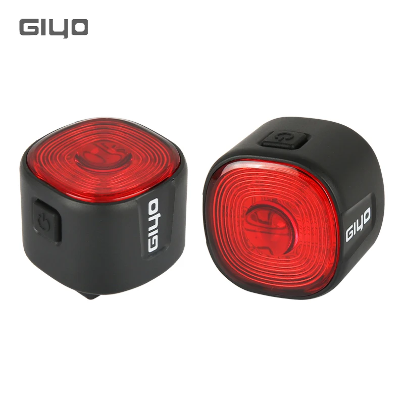 GIYO Bicycle Rear Light Bike USB Charge Taillight MTB Waterproof LED Smart Brake Sensing Rear Light Cycling Seatpost Taillight