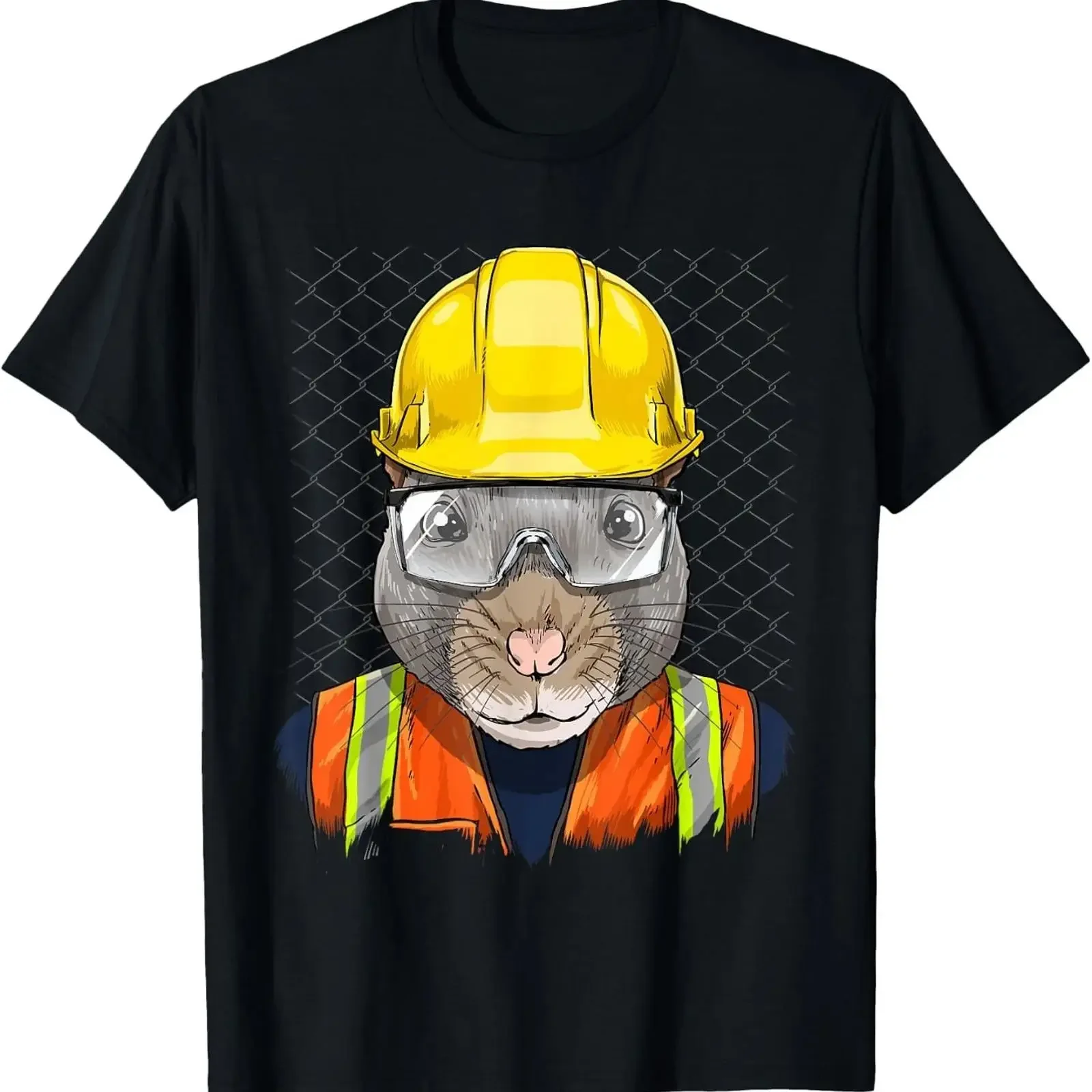 Rat burrower mouse rodent T shirt Image 1 of 2 vintage Washed homme designer clothes Comfortable Stretched fashion Versatile