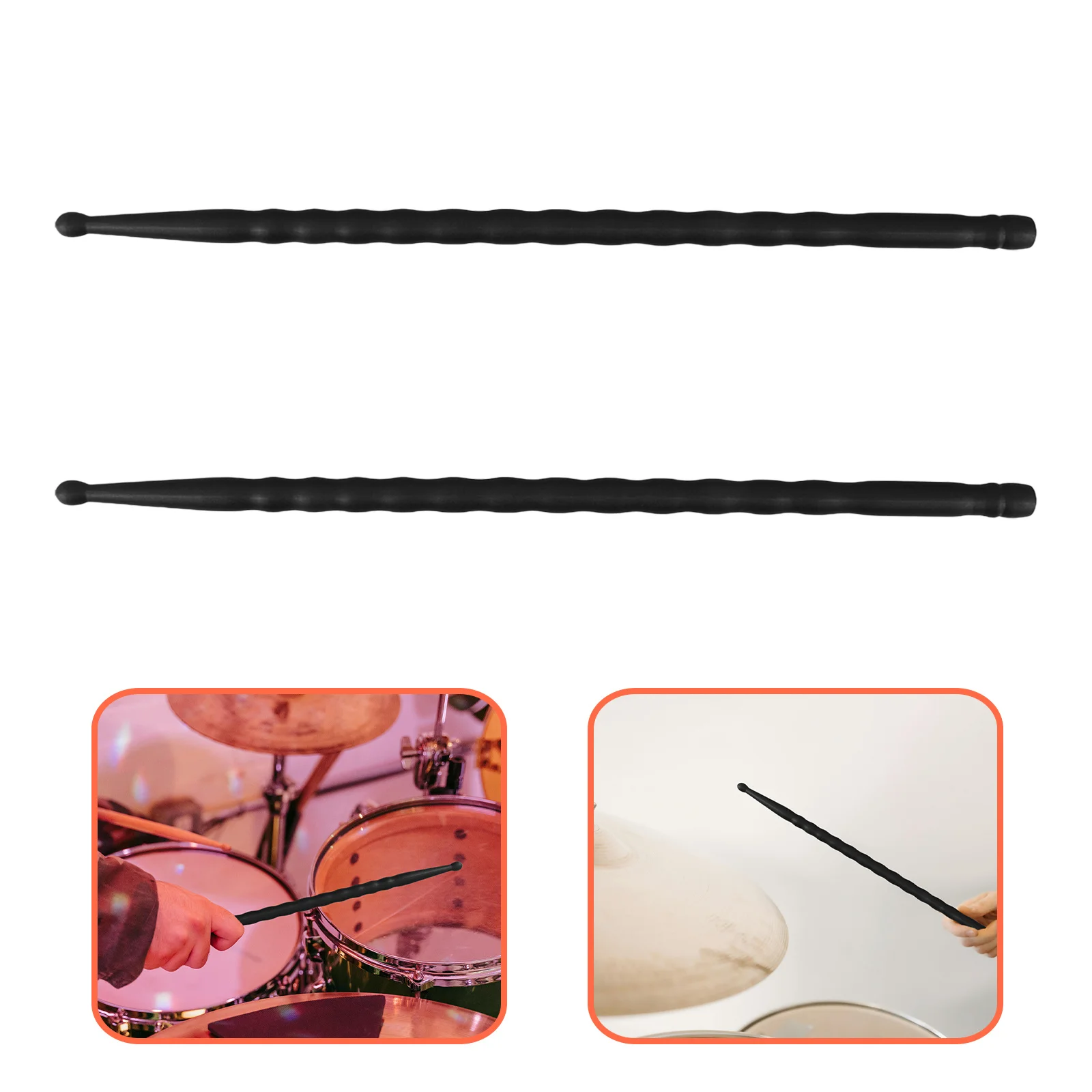 

5a Carbon Fiber Drumsticks Lightweight Matte Anti-Slip Finish for Music Practice Percussion Training Drumsticks for Beginners