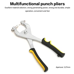 Hand-Operated Punch Pliers Stainless Steel Luminous Iron Sheet Aluminum Edge Punch Metal Sheet Punch Pliers Hole Tool