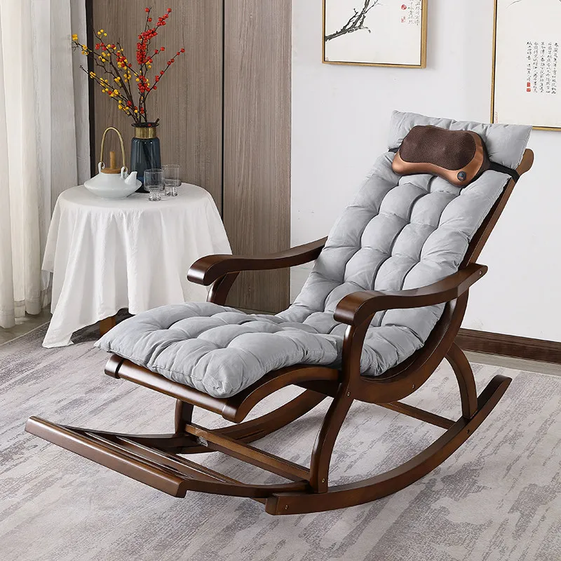 Nordische Relaxsessel für das Wohnzimmer, Drehbare Thronsessel für Erwachsene, Massage-Liegestühle, Mid-Century Möbel