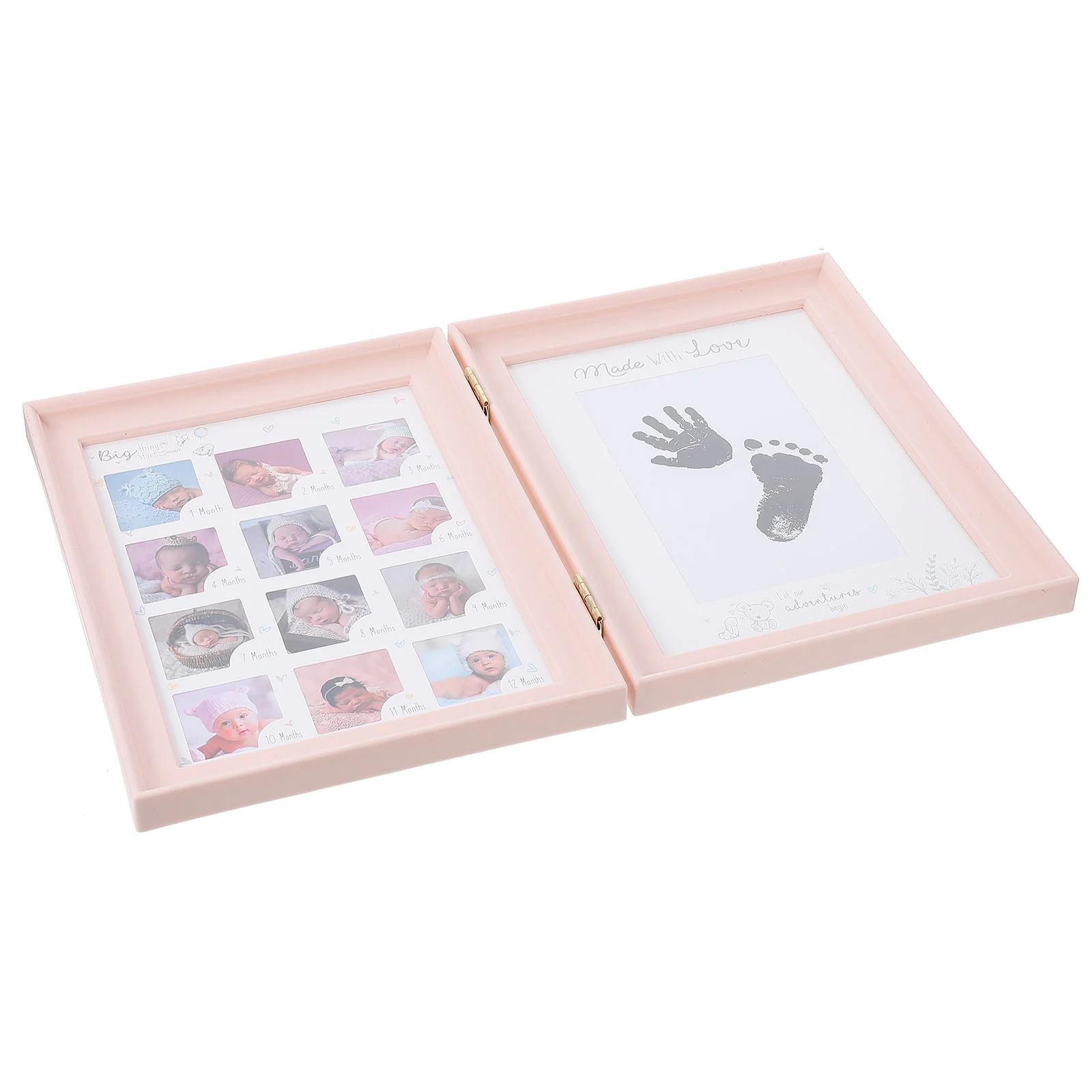 Pasgeboren Handafdruk Fotolijst Inktkussen Foto Set Tafel Baby Footprint Kit Versiering Mijn Eerste Jaar