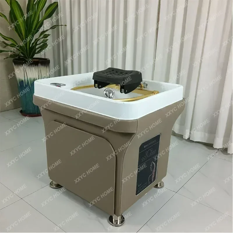 

Head Treatment Fumigration Spa Machine Mobile Shampoo Basin Beauty Salon Ear Cleaning Water Circulation