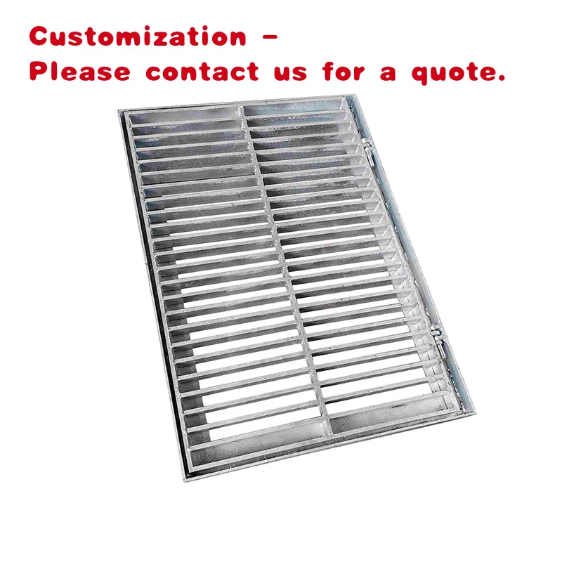 custom.Outdoor Gutter Plate Stainless Steel Hot-Dipped Galvanized Flat Mesh Safety Aluminum Grating