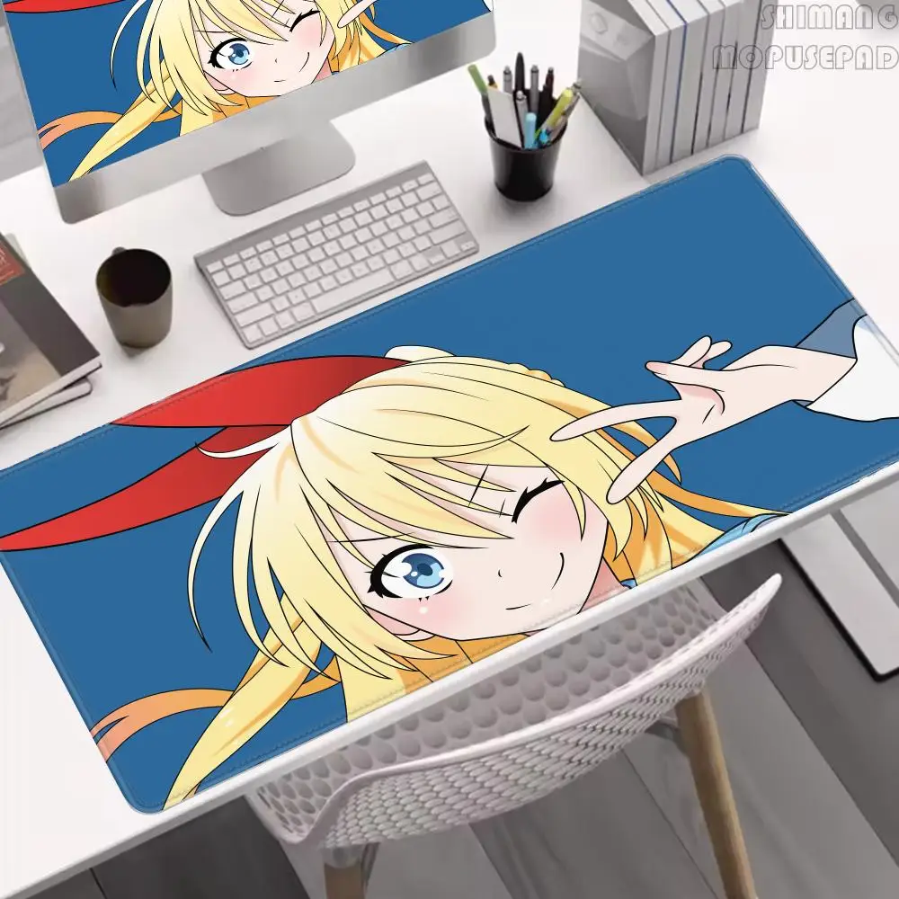 Chitoge Kirisaki Anime Mousepad Non-slip Suitable For Office Computers Laptops E-sports Game Desk Mats XXL Keyboard