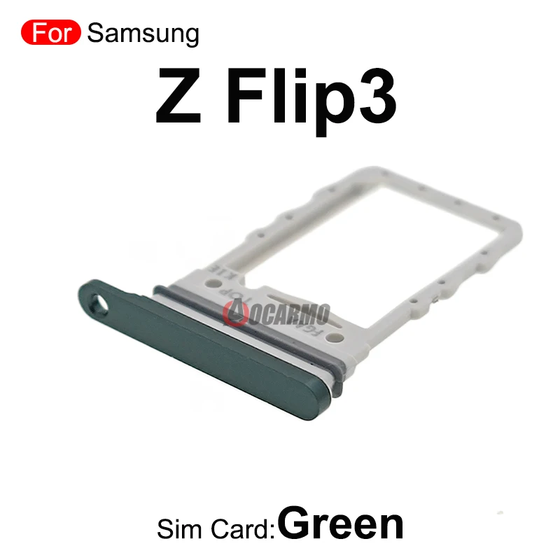 1 peças de reposição do entalhe do suporte do cartão sim da bandeja dos pces para samsung galaxy z flip3 f7110