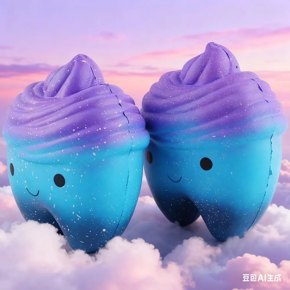 1pc Dental Zähne Form Lächeln Langsam Rebound Squeeze Geschenk Hand Spinner Oral Klinik Zahnmedizin Entspannen Nette Cartoon Erwachsene Kinder spielzeug