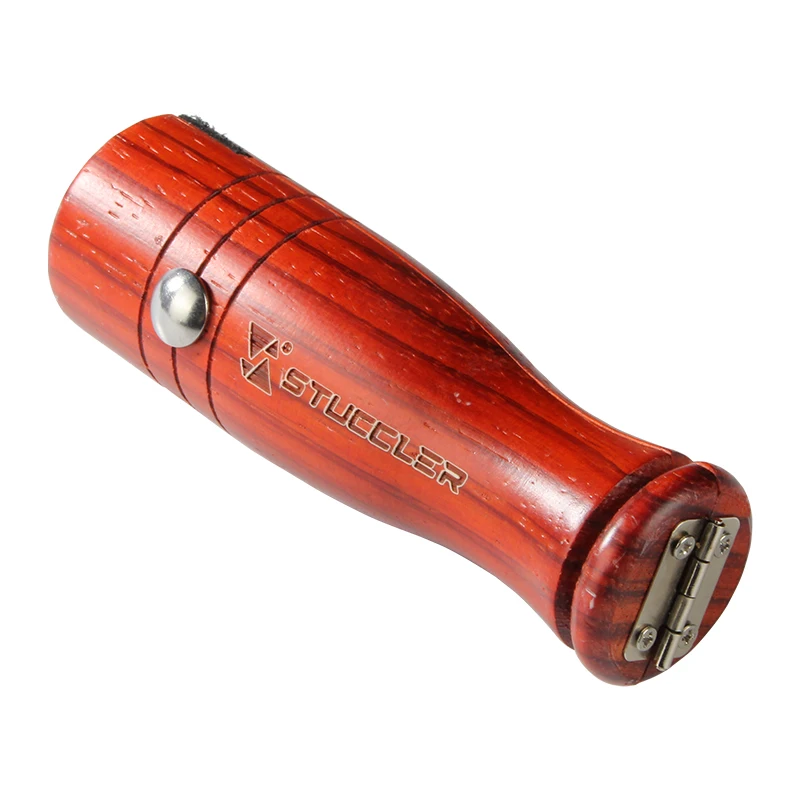 Stuccler Large Wooden Ring Clamp Padauk Hardwood Ring Clamp Secure Jewelry Ring Holding Tool for Polishing