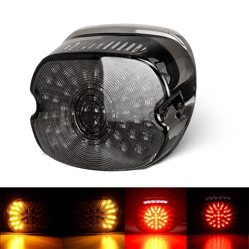 

Motorcycle Led Tail Light Rear Brake Turn Signal Smoke Tail Lamp for Softail Dyna for Sportster Road King Touring
