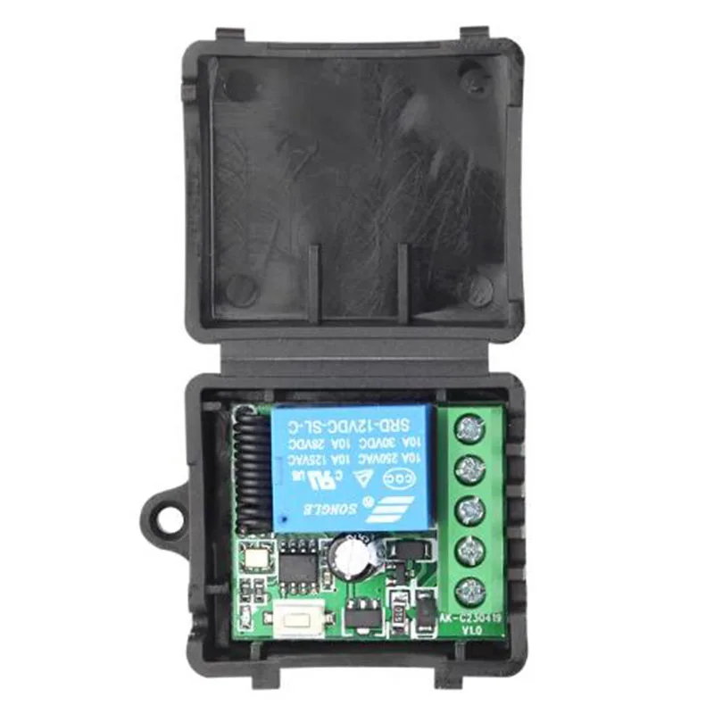 1000 متر DC12V 1CH لاسلكي للتحكم عن بعد مفتاح الإضاءة التتابع الناتج راديو RF الارسال + 433 ميجا هرتز استقبال لفتح بوابة المرآب