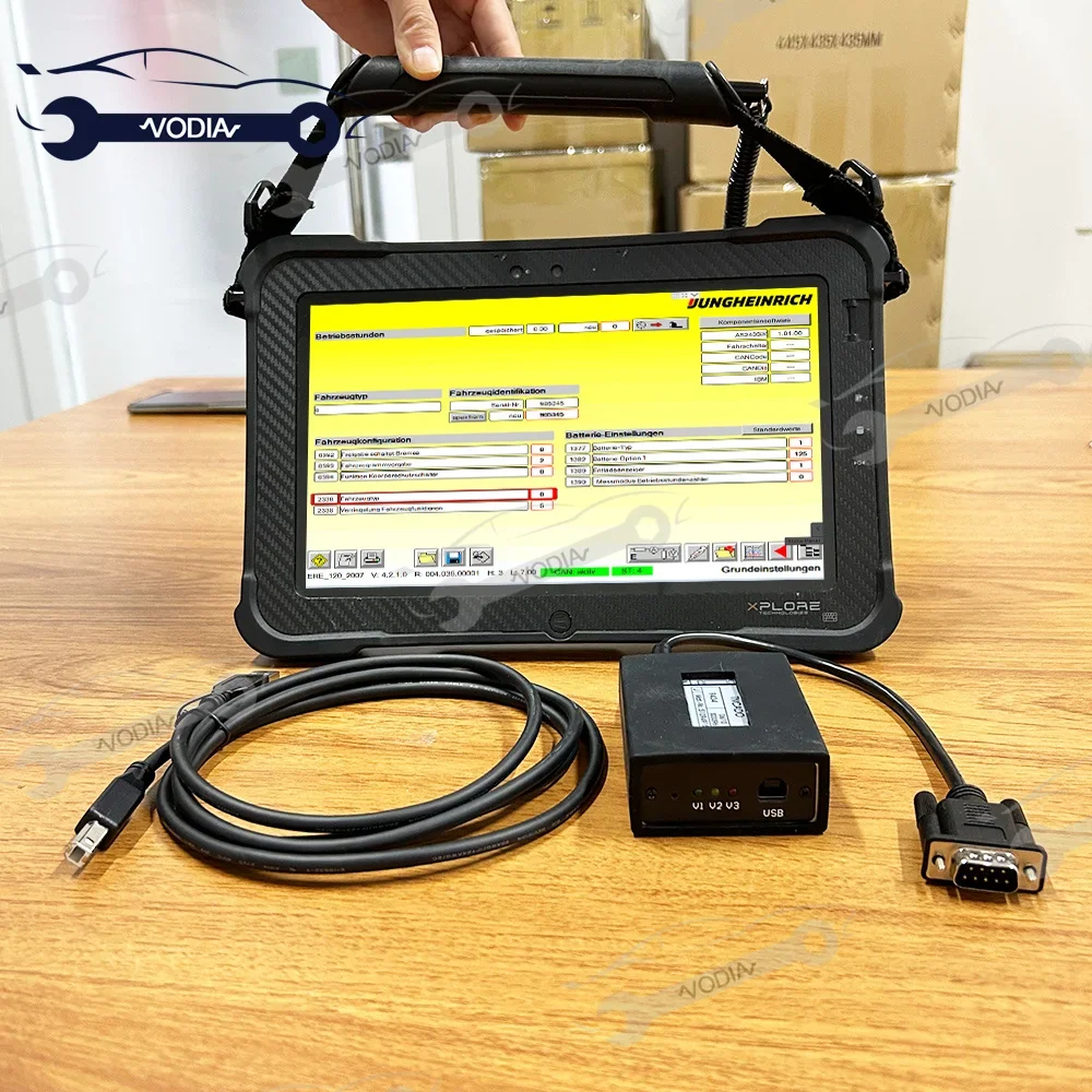 Forklift Diagnostic tools for Judit Box Incado Judit 4.37 JUDIT-4 Jungheinrich Diagnostic Scanner Kit with Xplore tablet