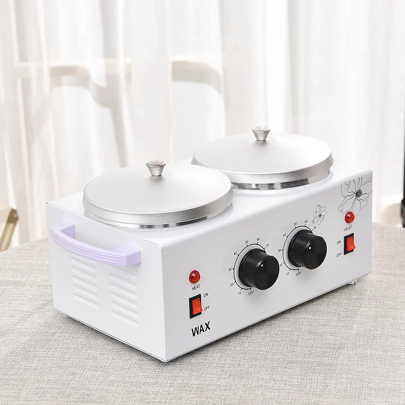 Salon Use Double Adjustable Temperature 500 ML Pot Wax Warmer Heater
