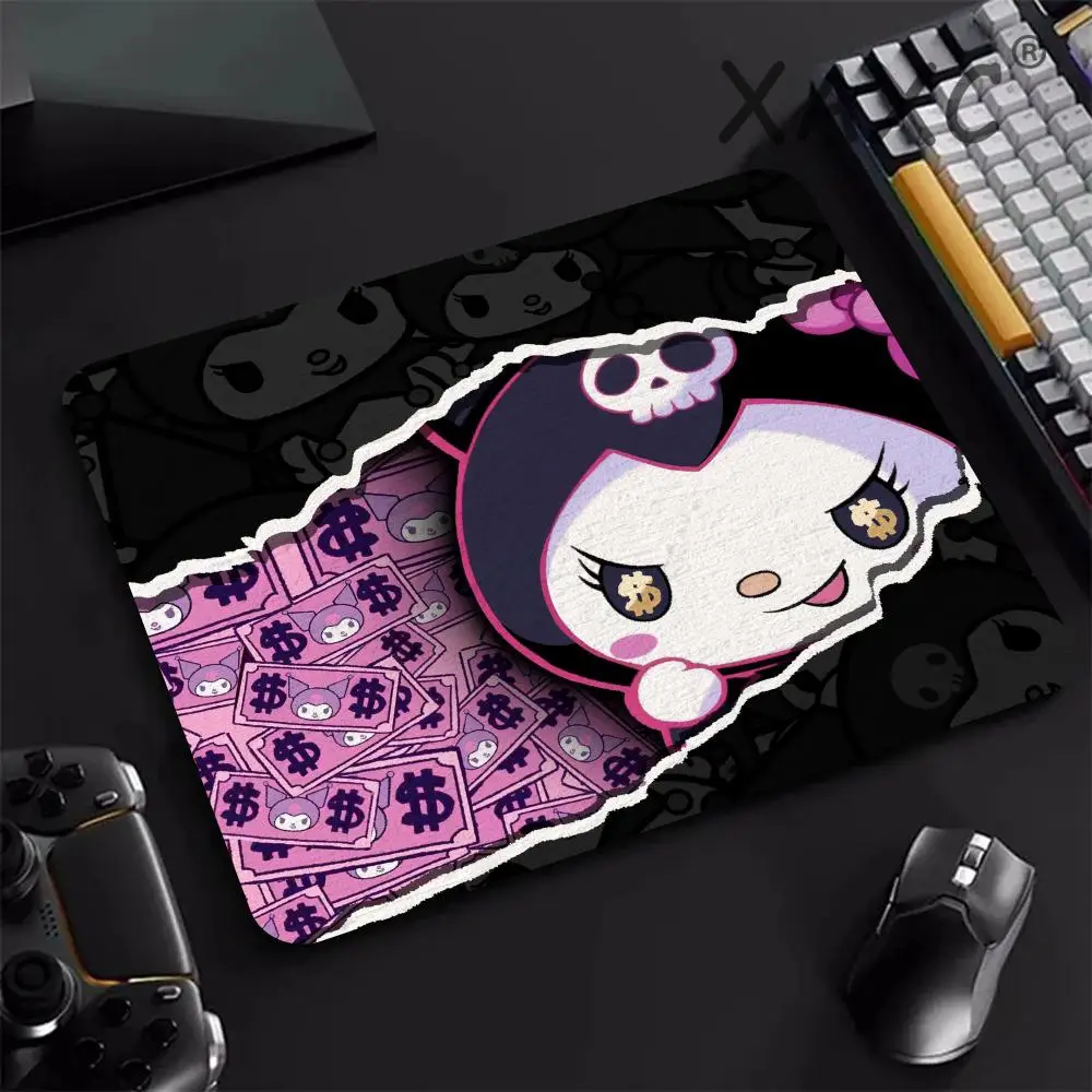 

Computer Accessories Kuromi Small Table Mat Mousepad Company Keyboard Pad Gaming Mouse Pad Anime Game Mats Pc Gamer Girl Desk