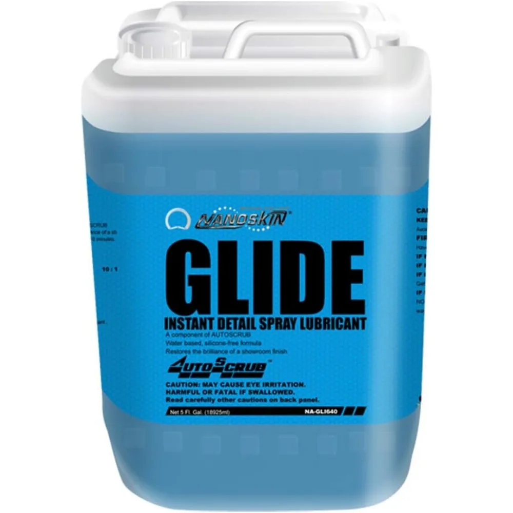 Nanoskin GLIDE Silikonfreier Spray-Detailer – 1 Gallone für die Verwendung nach Autowaschanlage mit automatischer Peeling-/Tonleiste, keine Rückstände vor dem Wachsen