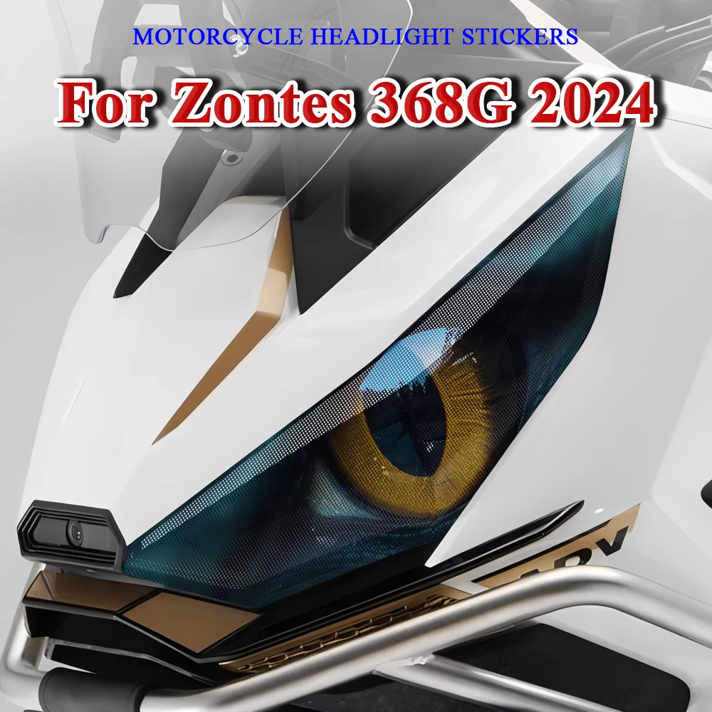 

Waterproof Motorcycle Headlight Guard Stickers Motorbike Head Light Decal Protection For Zontes 368G 368 G 368g 2024 Accessories