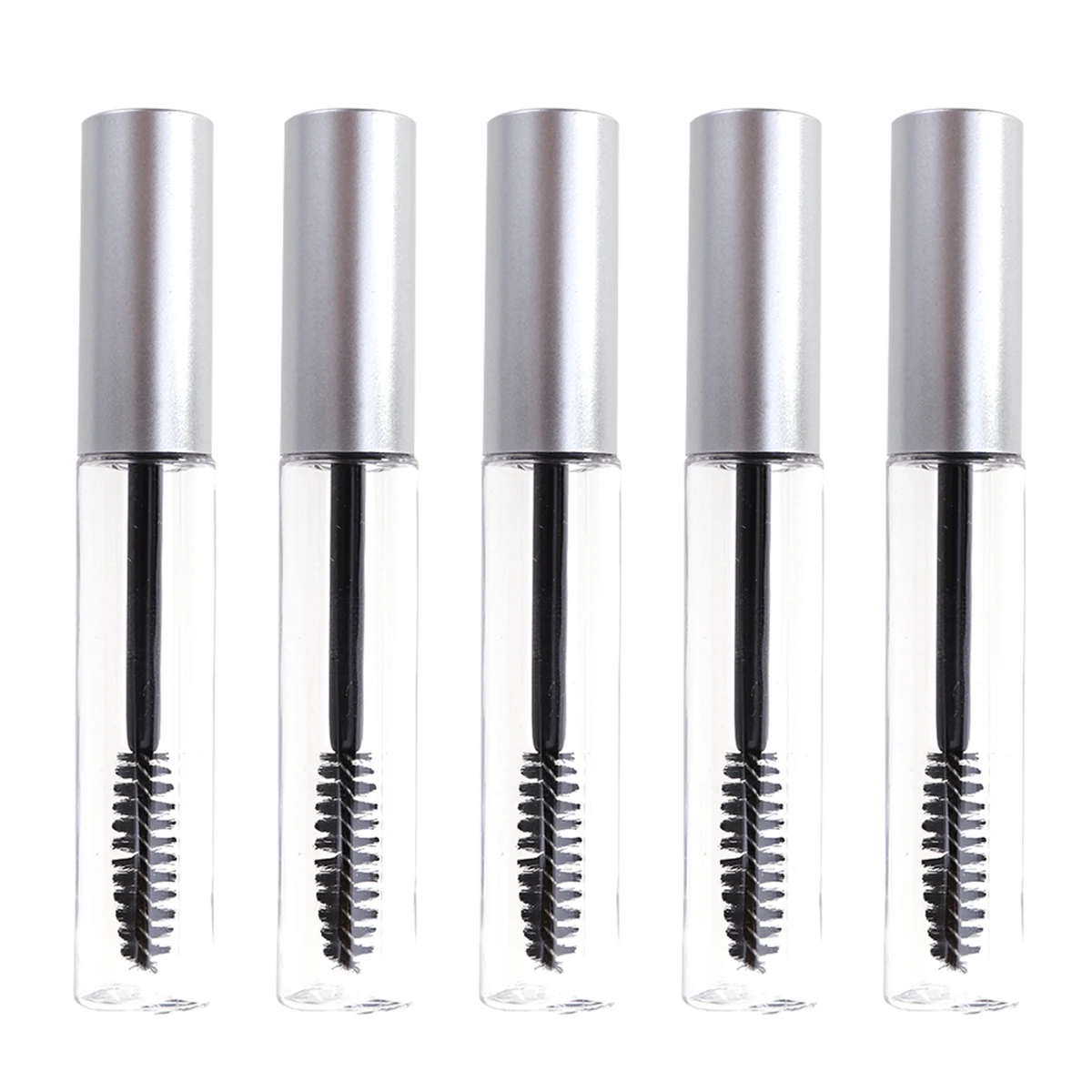 

5pcs Empty Eyelash Cream Bottle Mascara Tubes Clear Transparent Portable Travel Size Container for DIY Cream Storage