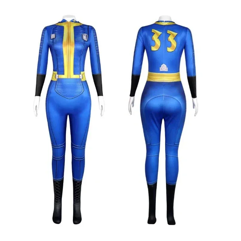 

Anime Lucy Mclean Cosplay Costume Blue Jumpsuit Play Costume Tight Uniform Halloween Role Play Bodysuit Women Outfit