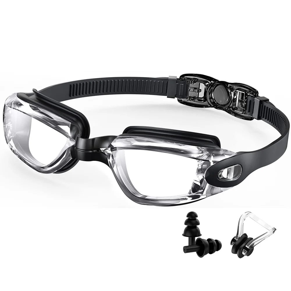 Schwimmbrille, professionelle wasserdichte Schwimmbrille, Antibeschlag, 100 % UV-Schutz, kein Auslaufen, für Erwachsene, Männer, Frauen, Jugendliche