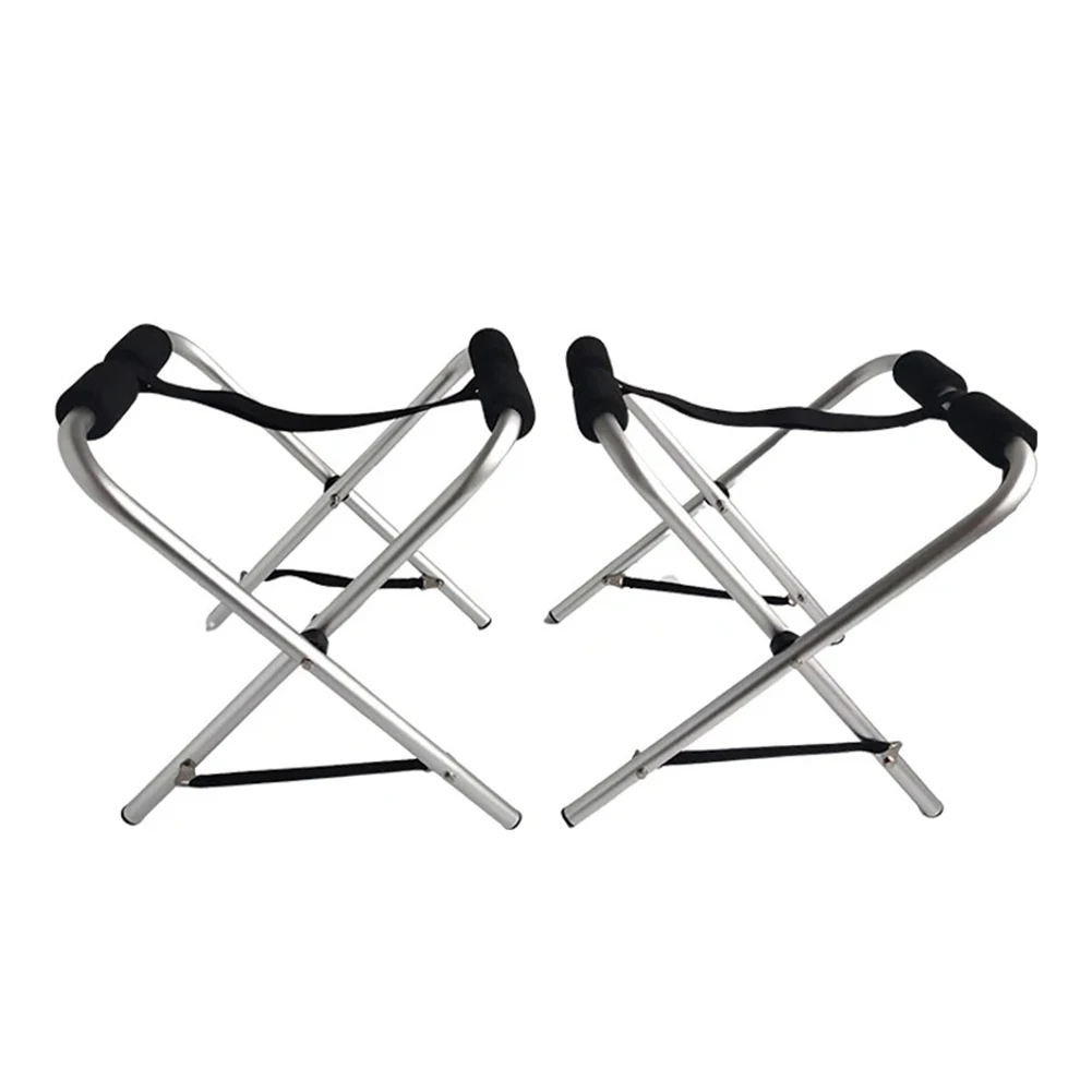 2pcs/ Set Kayak Stand, Aluminum Alloy Portable Boat Stand Canoe Storage Rack For Indoor Outdoor Hiking, BBQ, Fishing