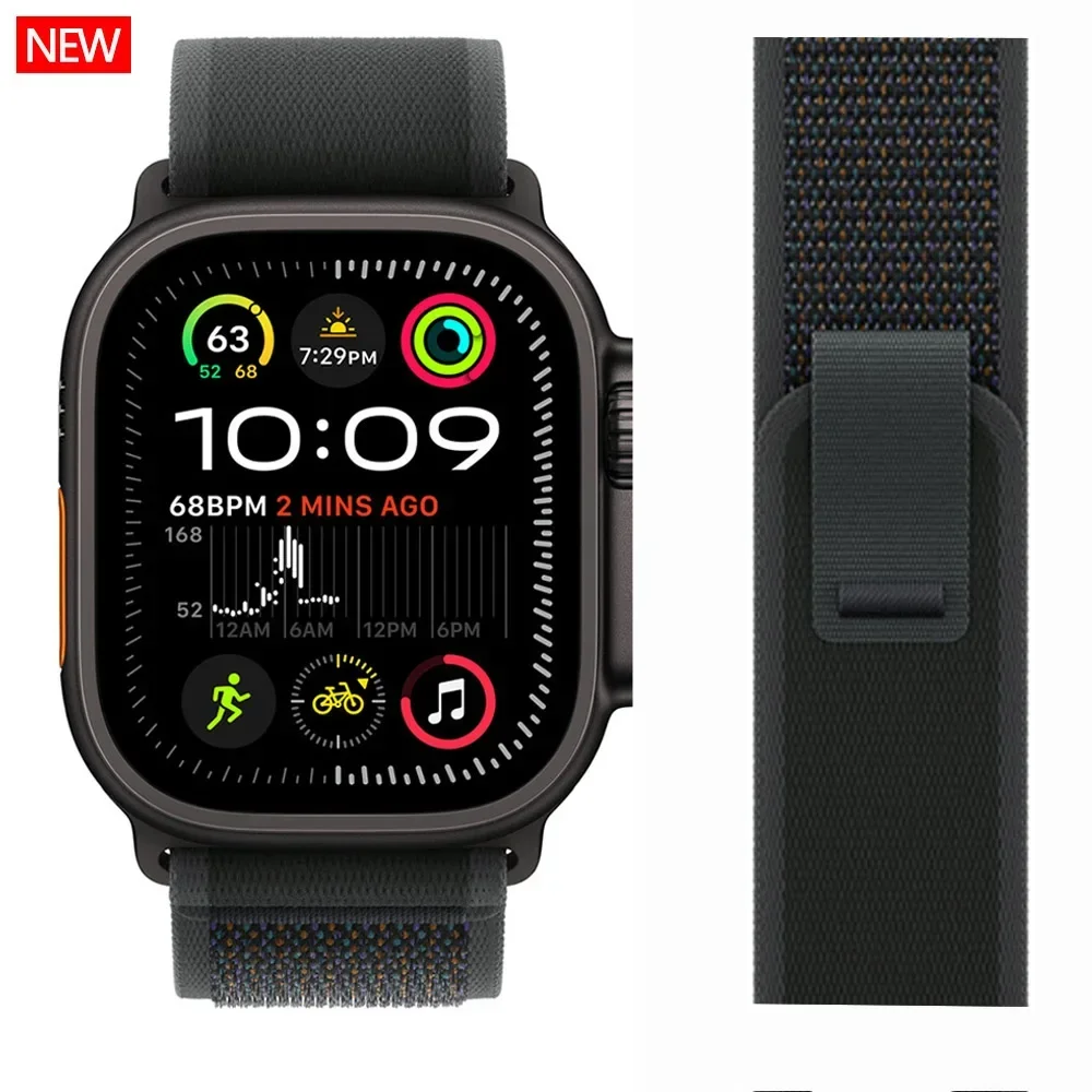 Trail Loop Для Apple Watch ultra 2 Ремешок 49 мм 44 мм 40 мм 45 мм 41 мм 42 мм 38 корреа браслет iWatch series 7 6 se 8 9 10 46 мм ремешки