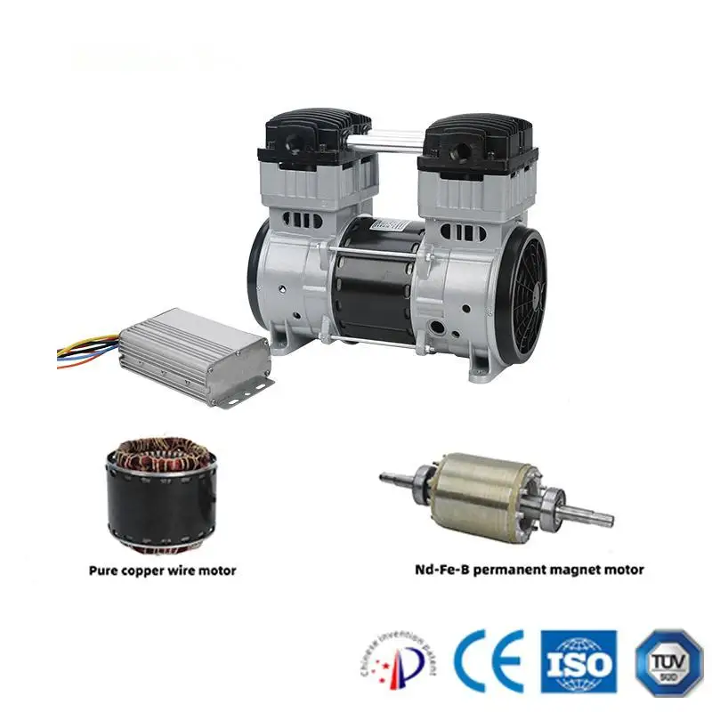 JDpump AP-1500DC 12V 24V ブラシレスガスブースターポンプ、オイルフリー酸素濃縮器エアコンプレッサー空気ポータブル真空ポンプ