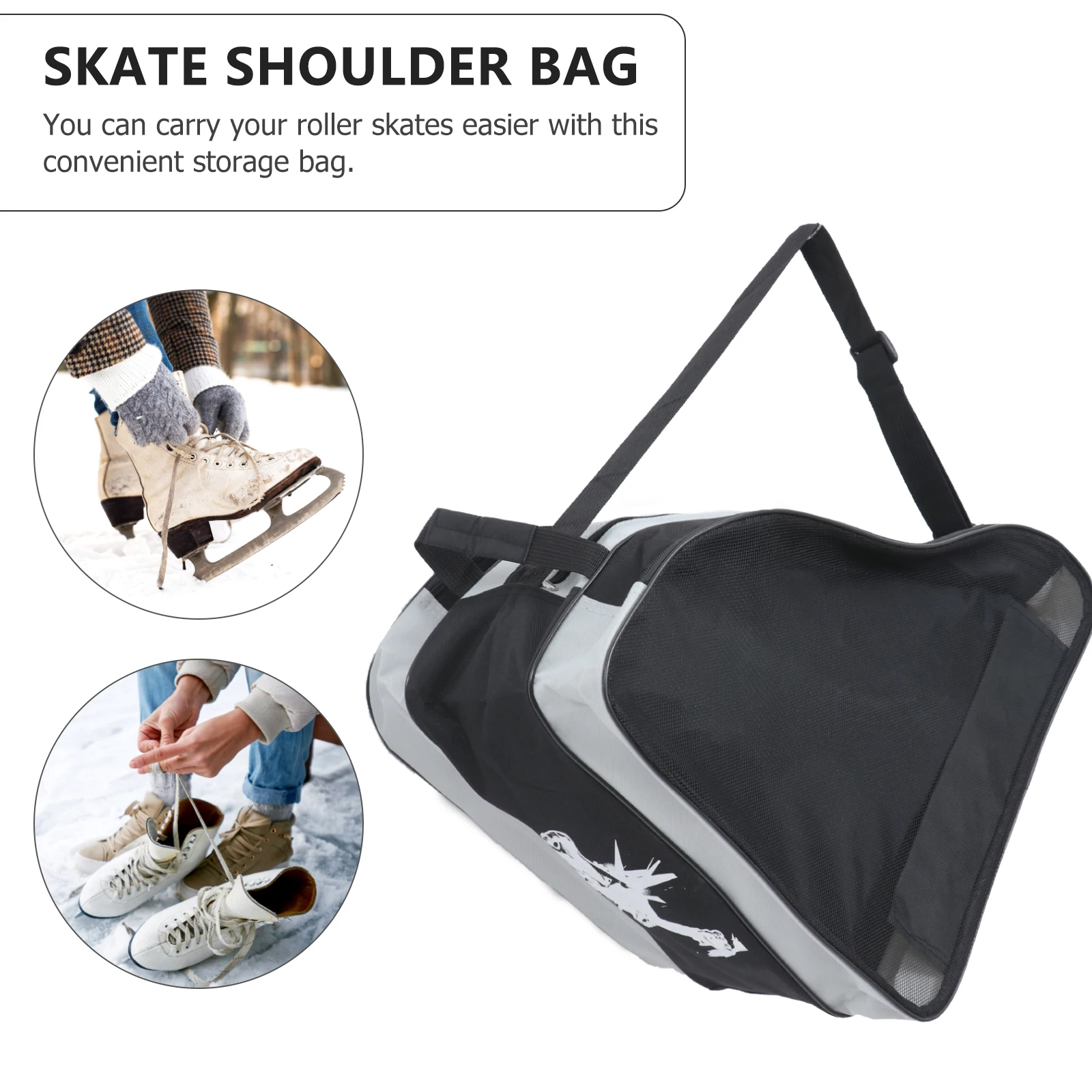 

Skate Bag Easy-to-clean Roller Bags for Men Triangle Easy-to-use Cloth Skates Girls