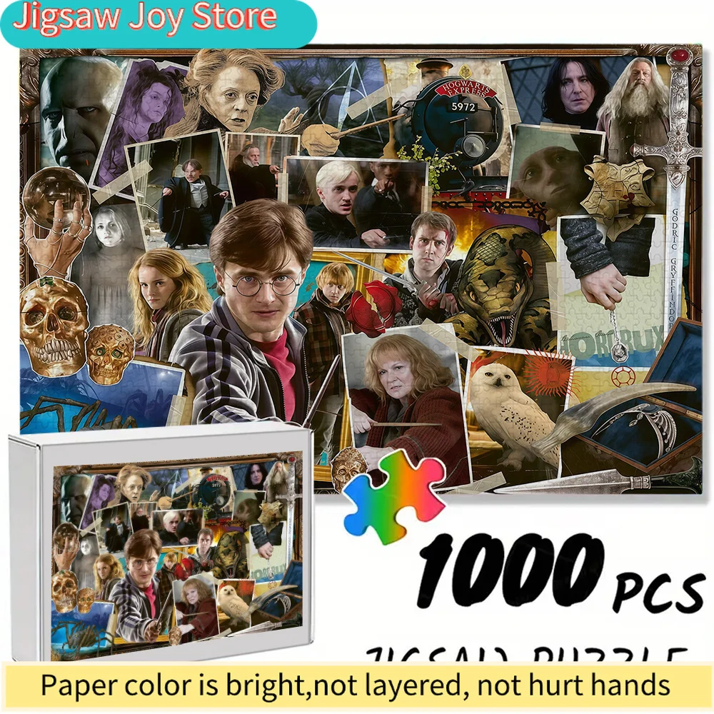 

Пазл WB Harry Potter для взрослых и всей семьи - утолщенная головоломка с культовыми персонажами Гарри Поттера, прочный.