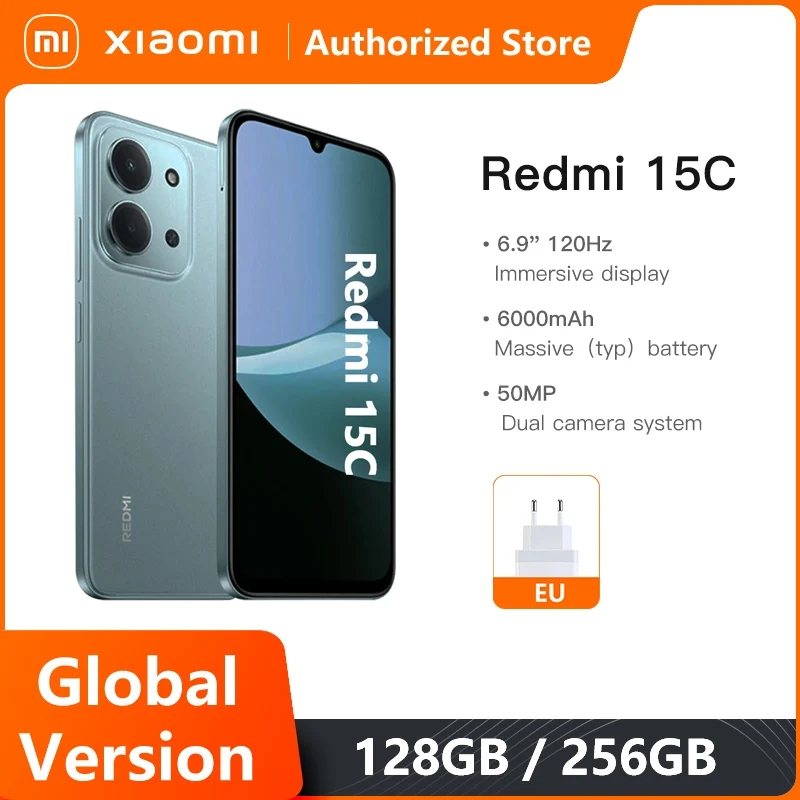 yZ[zO[o Xiaomi Redmi 15C 33W}[d MediaTek Helio G81-Ultra X}[gtH 6.9C` 120Hz hbghbvfBXvC 50MPCJ