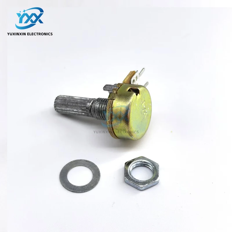 50 قطعة WH148 B 1K/2K/5K/10K/20K/50K/100K/250K/500K/1M واحد الخطي الجهد 3PIN L20 رمح