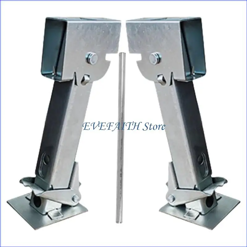 

124B Adjustable Trailer Support Jacking Leg 450kg Load Foldable Design For Camping