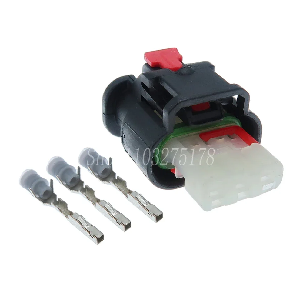 1 Set 3 Pin 1488991-6 1488991-2 1488991 Car Engine Sensor Wire Cable Socket for Toyota Automotive Reversing Radar Probe Plug