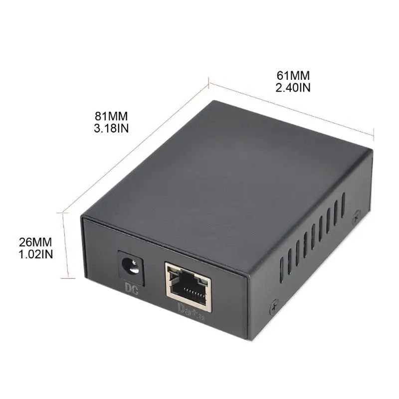 Bộ chia Y1UB POE 10/100/1000Mbps, DC48W POE DECEATOR cho hệ thống bảo mật Hộp kim loại Metal Metal-Năng khuếch đại POE POE