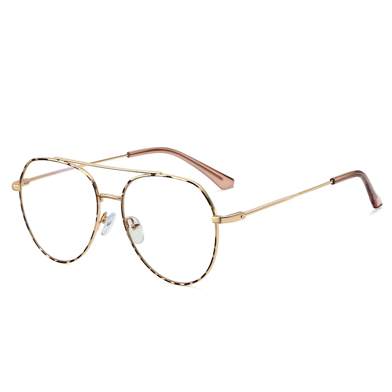 إطار نظارات طبية من HANDOER نظارات حجب الضوء الأزرق UV400 مضادة للأشعة الزرقاء نظارات جديدة كاملة طيار طيار أنثى