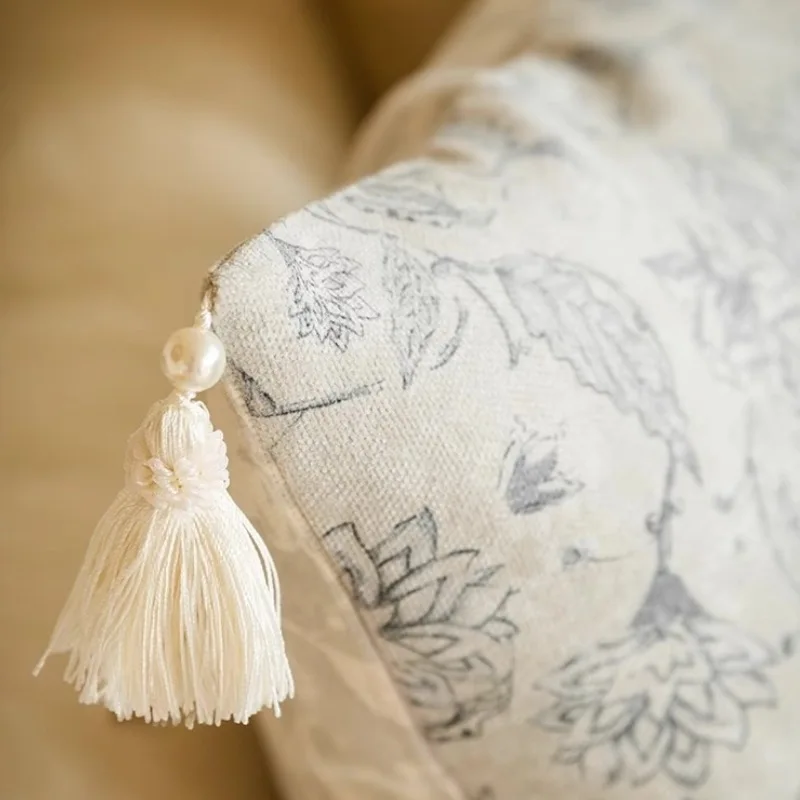 Flora Pillows Retro Country Style Cushion Case Fresh Green Pink Decorative Pillow Cover For Sofa Chair Home Decorations