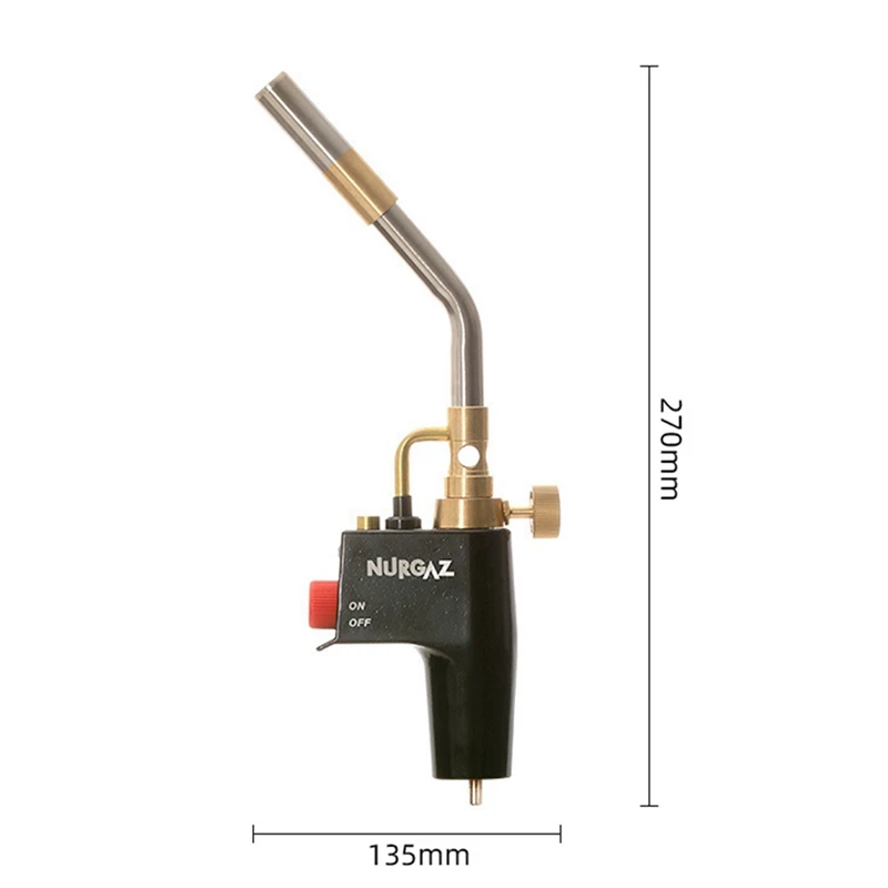 NURGAZ High Intensity Flame Welding Tools, Propane Gas Welding Kit For Light Welding, Soldering, Brazing, Heating