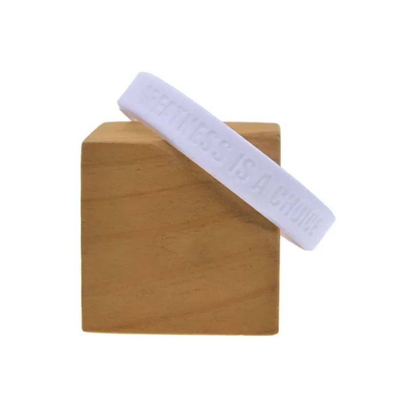 1 Stück/4 Stück: Großartigkeit ist eine Wahl – Gestalte dich so, wie du sein möchtest. Inspirierendes Armband aus Silikon. – Detail 7