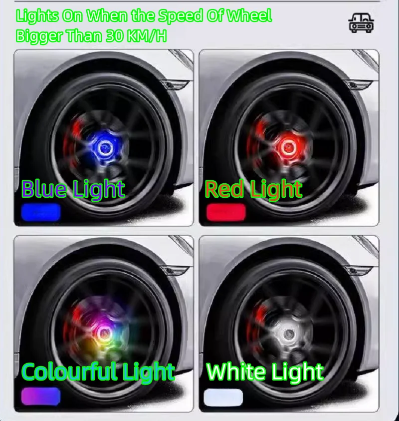 Maglev Floating Wheel Centre Caps With Lights For Land Rover BMW Audi VW Mercedes-Benz Porsche LINCOLN Car Rims