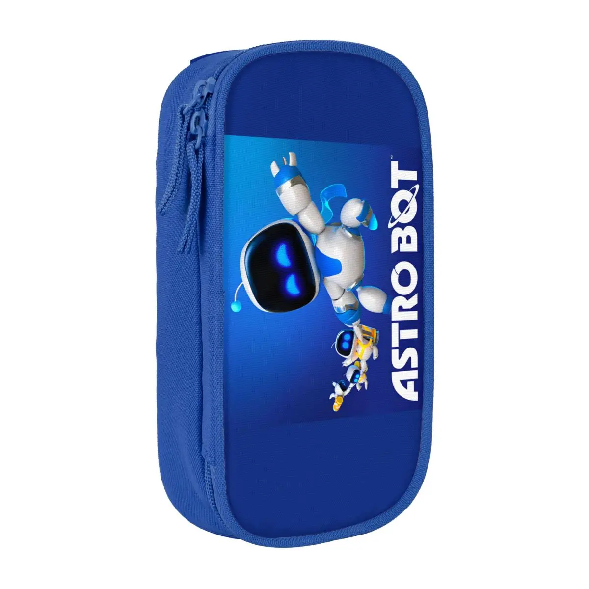 A-Astro-Bot Cartoon Robert Pencil Case Zipper Pencil Box Kids Cool Portable School Pencil Cases Stationery