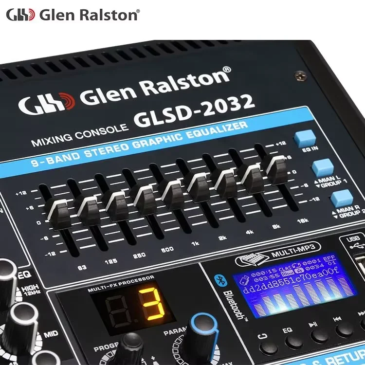 Glen Ralston Professional Sound Interface Audio Mixer Mixing Console