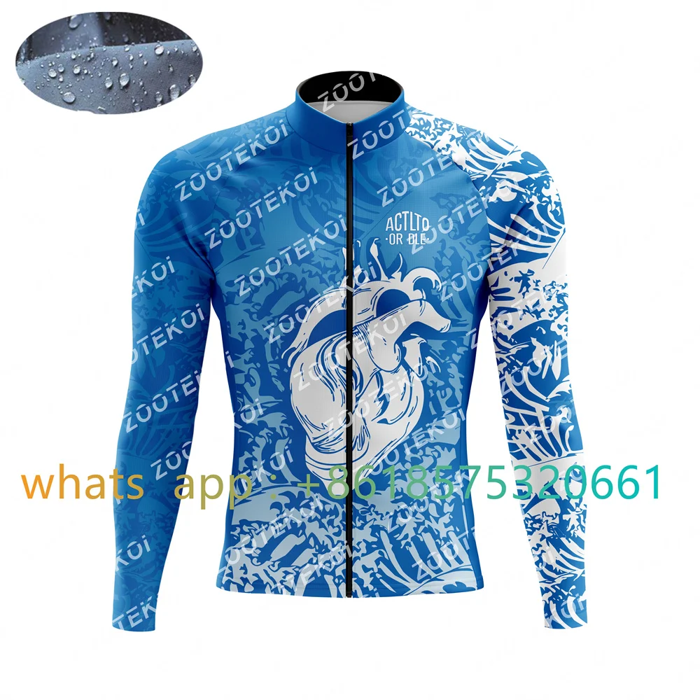 

ACTLTO OR DLE Men's Cycling Windbreaker Long Sleeve Bicycle Windproof Jacket MTB Road Bike Wear Raincoat Lightweight Clothing