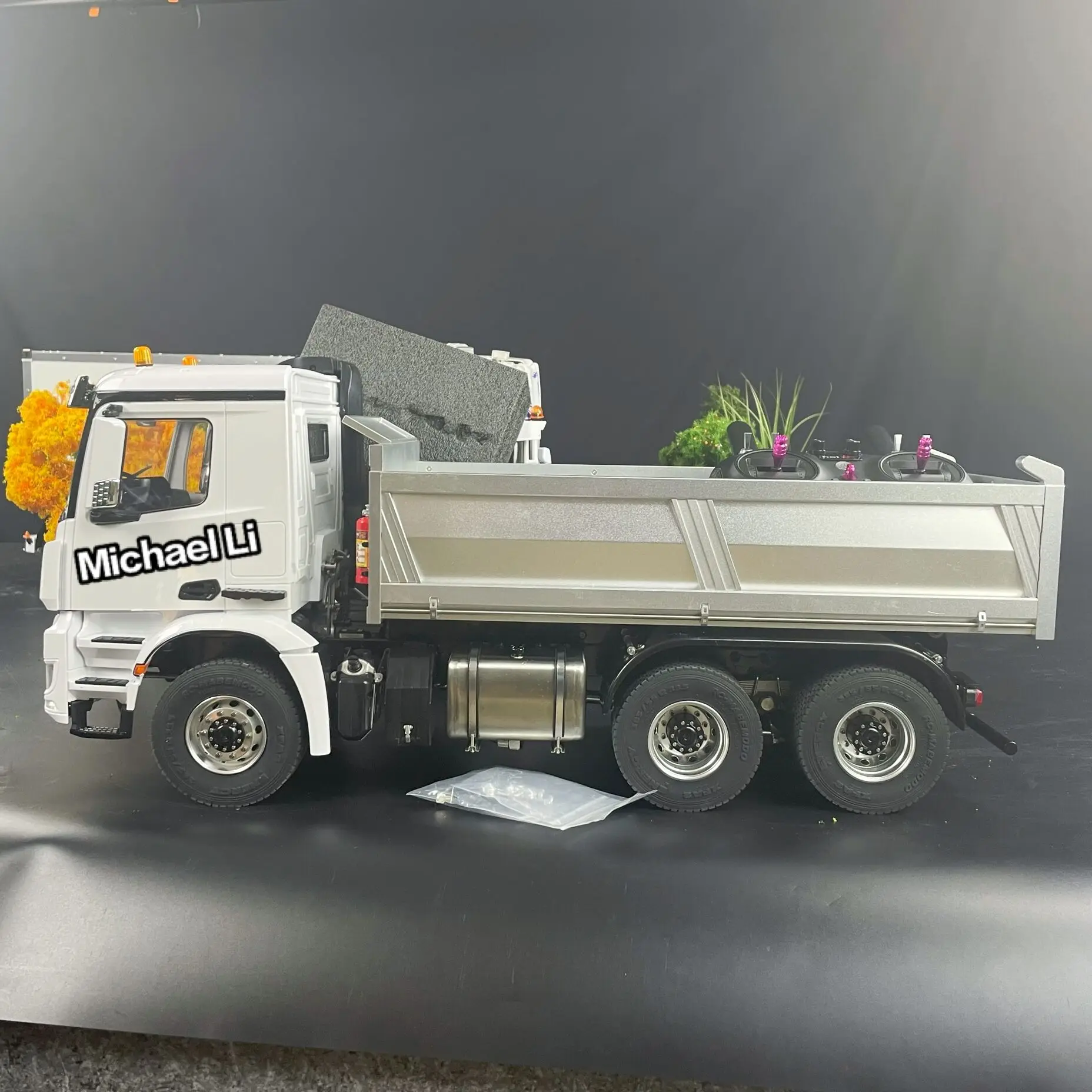 Neue 1/14 6x6 RTR Metall Chassis Hydraulische RC Muldenkipper Sound Licht DIY Kabine Fernbedienung Auto Modell fahrzeug Spielzeug für Jungen