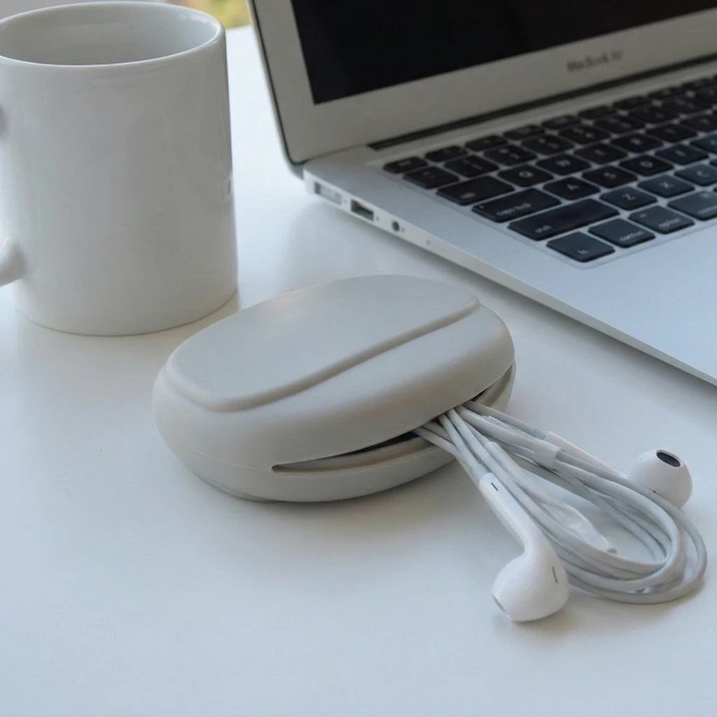 Silicone Cell Phone Cable Bag Data Cable Storage Box Travel Earphone Wire Key U Drive USB Rating Sauna