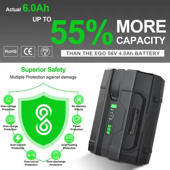 12 best sales Worx 56v battery - №6