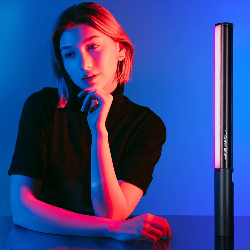 LUXCEO Handheld RGB Colorful Stick Light 40CM LED Light Wand CRI 95+ 2500K- 6500K Photography Studio Photo Lamp