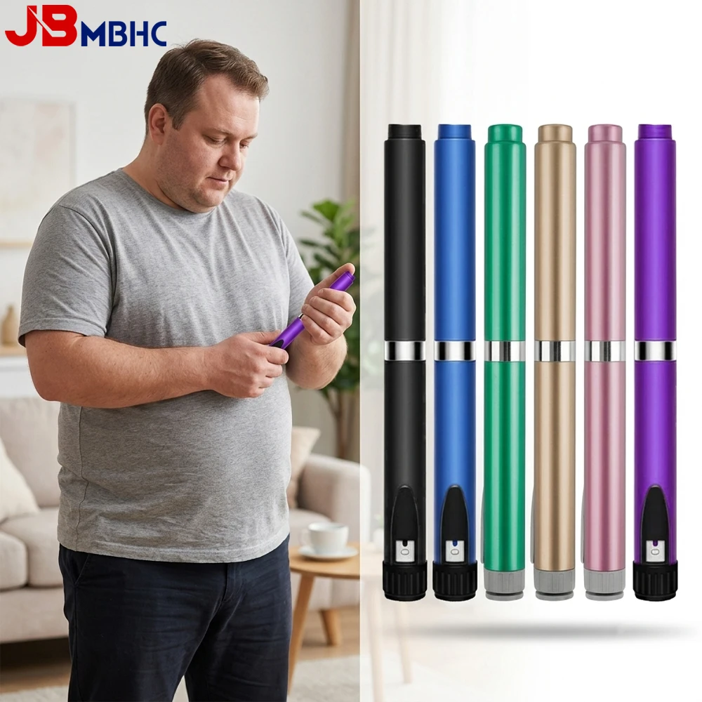60 Unit Reusable Peptide Pen Injector, Adjustable Dose Dial Insulin Injection Pens Compatible with 3ml Cartridges, Clear Scale