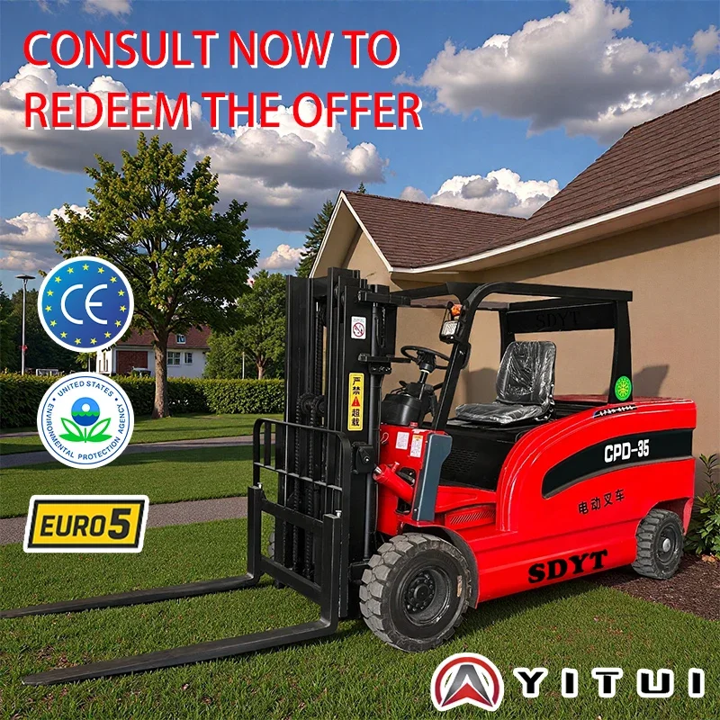 المصنع مباشرة 2 طن رافعة شوكية كهربائية مدمجة Ce المعتمدة للتعامل مع مواد الأعمال الصغيرة رافع خفيف الوزن سهل التشغيل