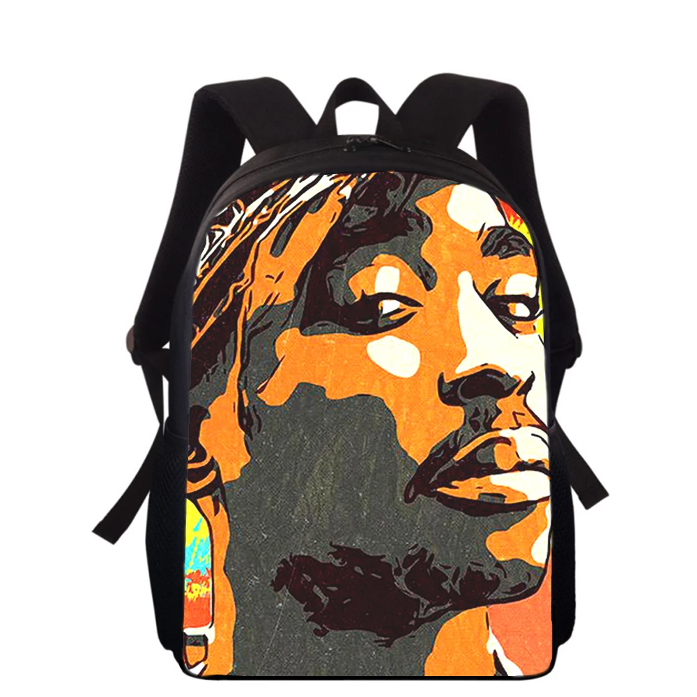 Rapper 2pac singer Tupac 15” 3D Print Kids Backpack Primary School Bags for Boys Girls Back Pack Students School Book Bags