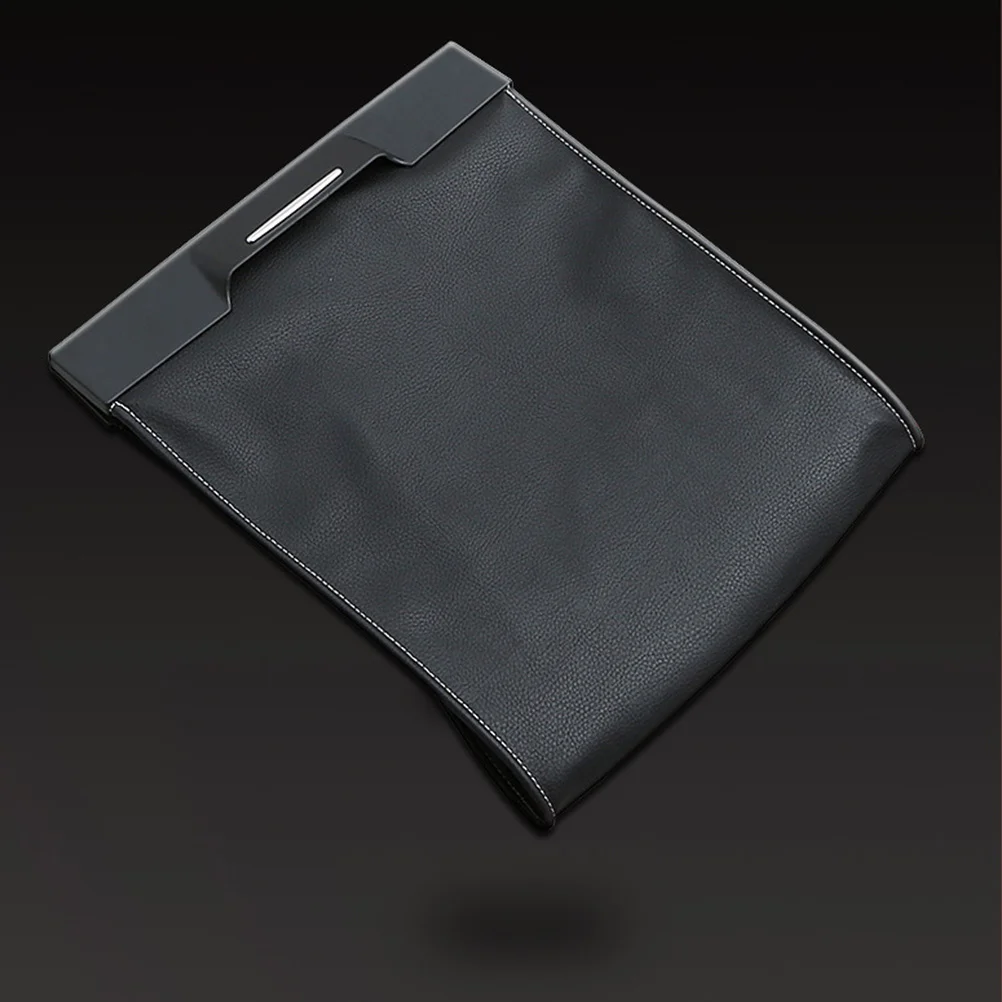 

Car Trash Bag Foldable Storage Organizer Black Garbage Holder For Car Interior Compact Hanging Waste Container Auto