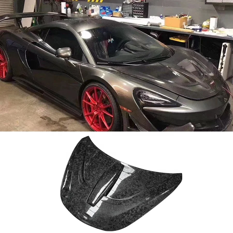 

N Style Real Carbon Fiber Front Engine Bonnet Cover Hood Scoop for McLaren 570 570s 540c 540 Car Model