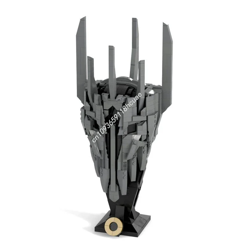 917PCS MOC L0rd Del Anello Impilabile LOTR Sauron Casco Classico Blocco Gioca Modelli Building Set Adulti Giocattoli Hobby Da Collezione